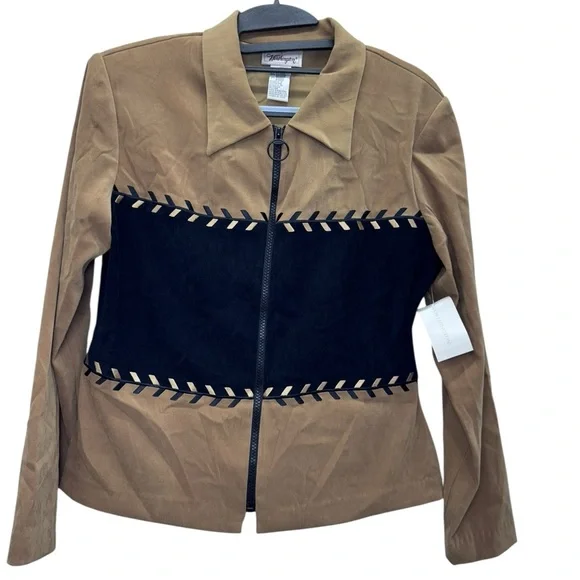 Worthington Tan and Black Women's Blazer - Picture 2 of 15